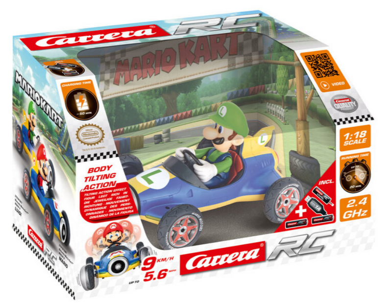 Nintendo Mario Kart™ Luigi Remote Control Racer Car With Body Tilting Action