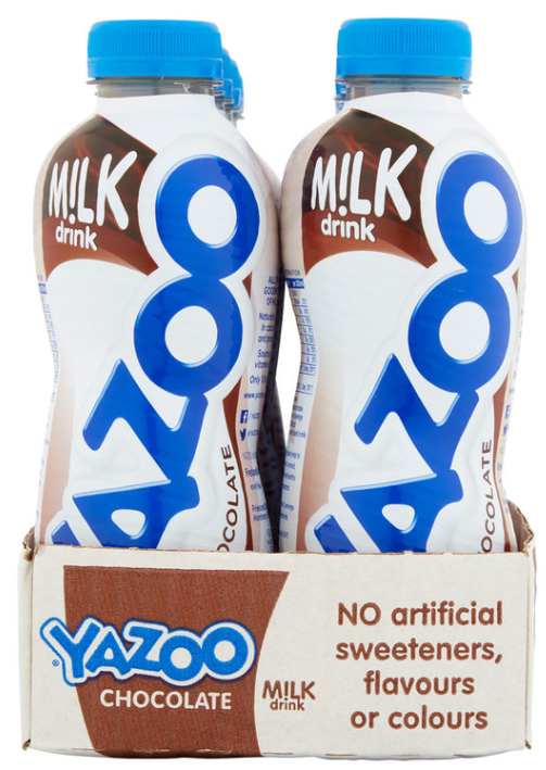 Yazoo Chocolate Milkshake, 10 x 400ml