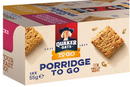 Quaker Oats Porridge To Go Breakfast Squares Variety Pack of 18 x 55g