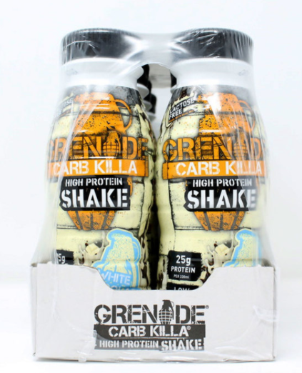 Grenade Carb Killa White Chocolate High Protein Shake, 8 x 330ml