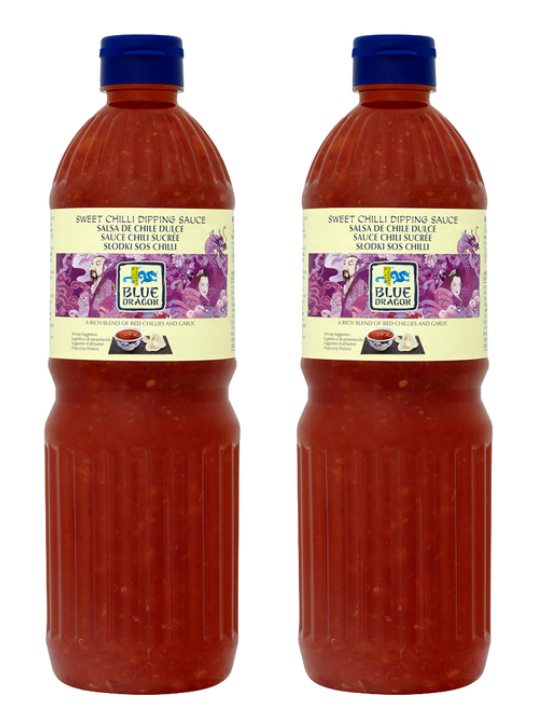 Blue Dragon Sweet Chilli Dipping Sauce, 2 x 1L