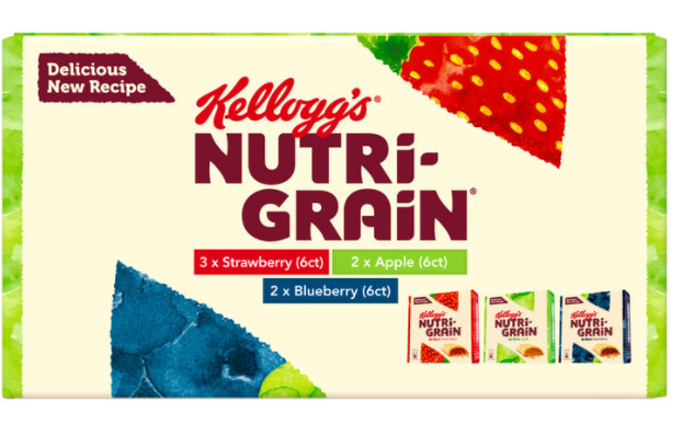 Kellogg's Nutri-Grain Mixed Fruity Breakfast Bars, 42 Pack