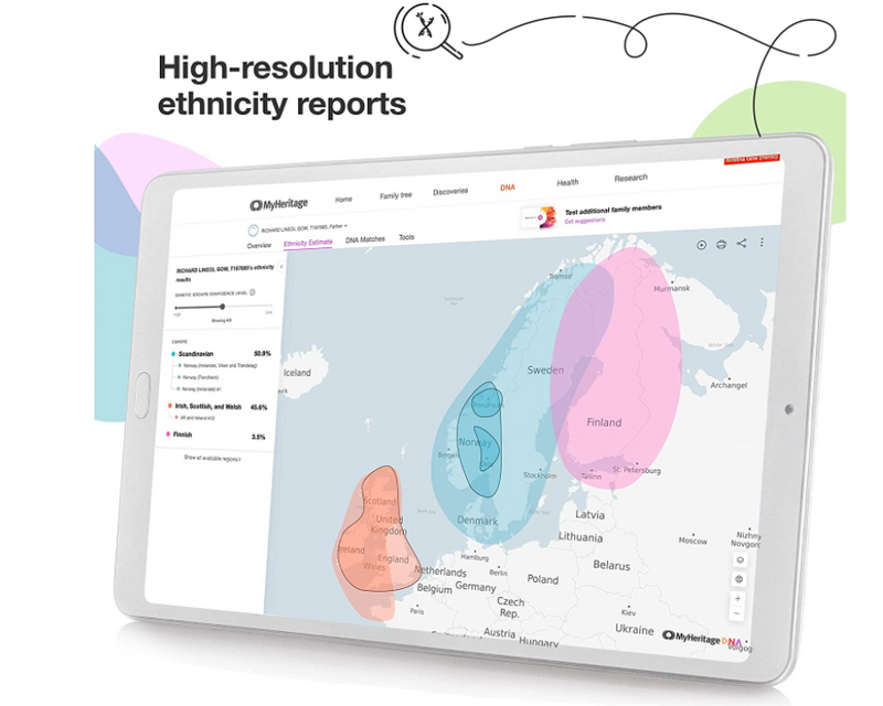 MyHeritage DNA Test Kit - Ancestry & Ethnicity Genetic Testing Description