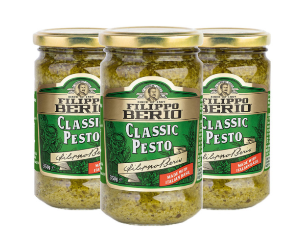 Filippo Berio Classic Pesto, 3 x 350g