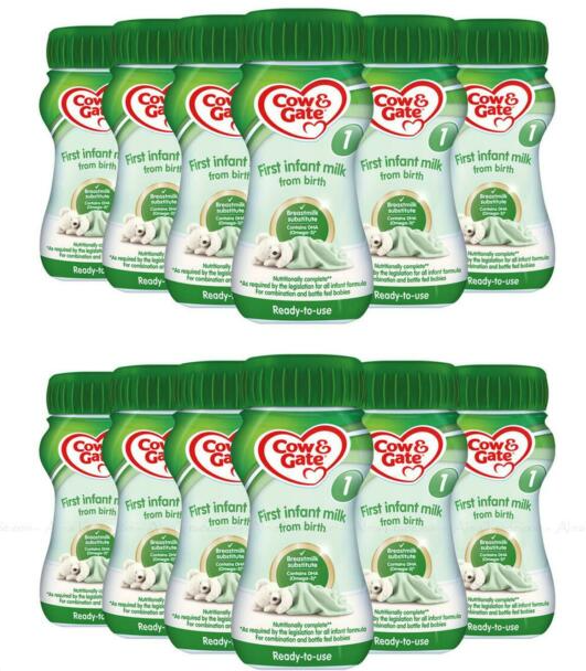 Cow & Gate 1st Milk Ready To Drink Pack of 12 x 200ml
