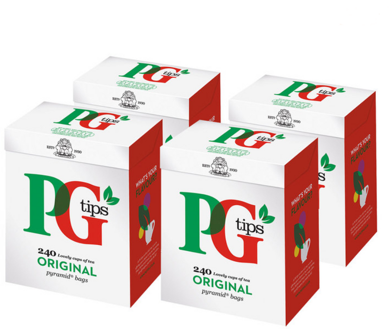 PG Tips Original Pyramid Tea Bags, 4 x 240 Pack