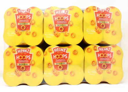 Heinz Spaghetti Hoops Pack of 24x400g