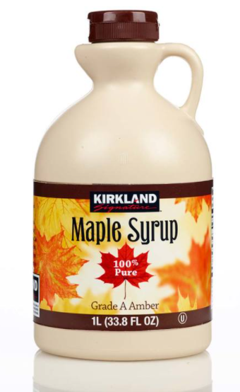 Kirkland Signature 100% Pure Grade A Amber Maple Syrup, 1L