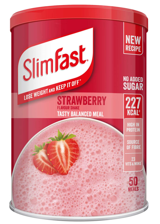 SlimFast High Protein Powder in Strawberry Flavour, 1.825kg (50 Servings)