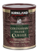 Kirkland Signature 100% Colombian Ground Filter Coffee Pack of 1.362kg