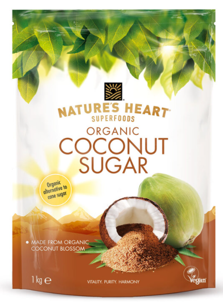 Nature's Heart Superfood Organic Row Coconut Sugar, 1kg