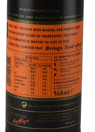 Lea & Perrins Worcestershire Sauce Pack of 2x568ml