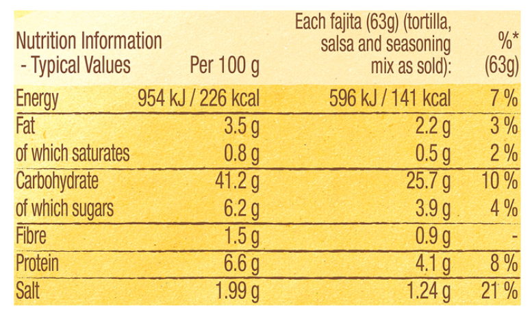 Old El Paso Smoky BBQ Fajita Kit, 4 x 500g
