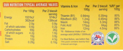 Weetabix Biscuits  Pack of 6 X 48 Biscuits