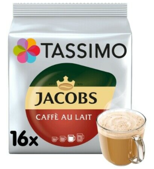 Tassimo Jacobs CAFE AU LAIT Pack of 5 x 16'S