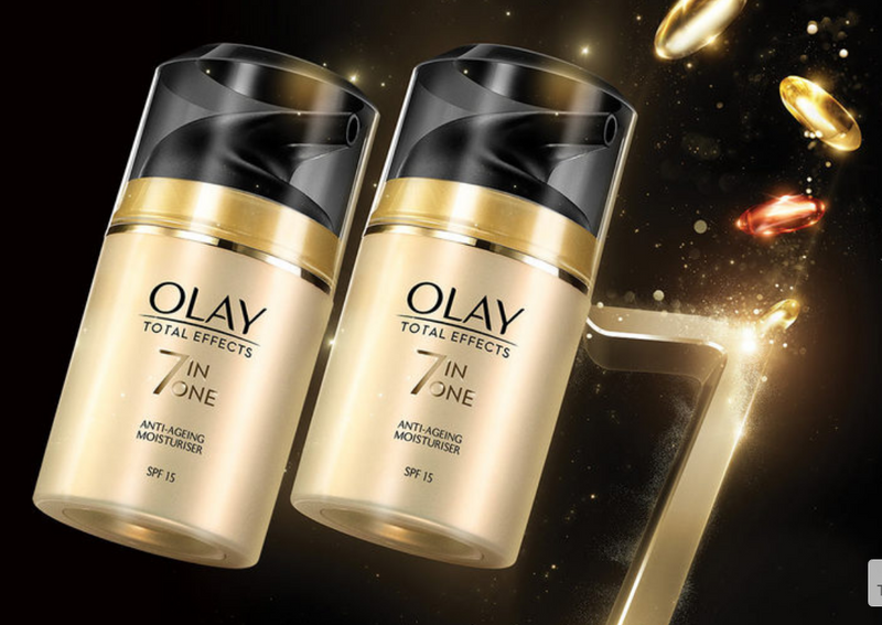 Olay Total Effects Age Defying Moisturiser, 2 x 50ml