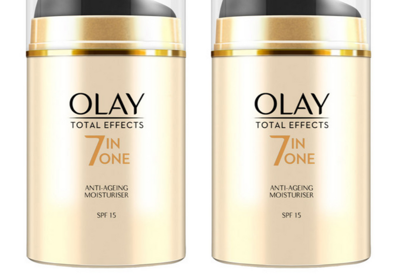 Olay Total Effects Age Defying Moisturiser, 2 x 50ml