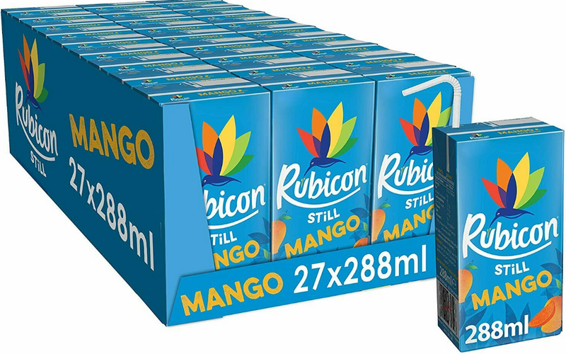 Rubicon Still Mango Juice Drink, 288ml Pack of 27