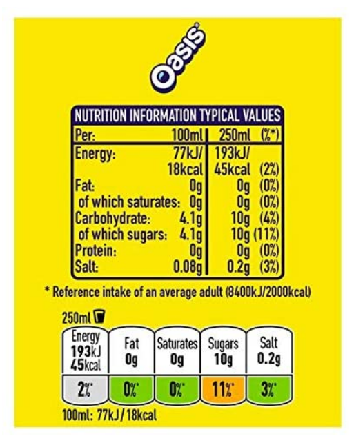 Oasis Citrus Punch 500ml Bottles - 12 Pack