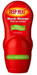 Deep Heat Muscle Massage Roll-On Lotion Pack of 3 x 50ml