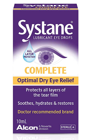 Systane Complete Lubricating Eye Drops for Dry Eyes 2 x 10Ml
