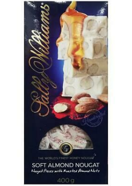 Sally Williams Soft Roasted Honey Nougat Snack with Roasted Almond Nuts 400g