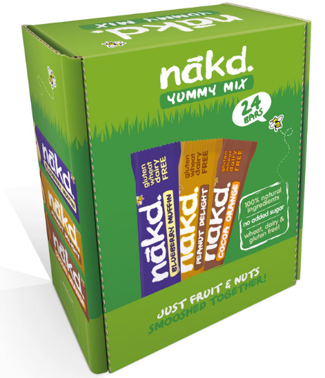 Nakd. Yummy Mix. 24 x 35g bar pack.