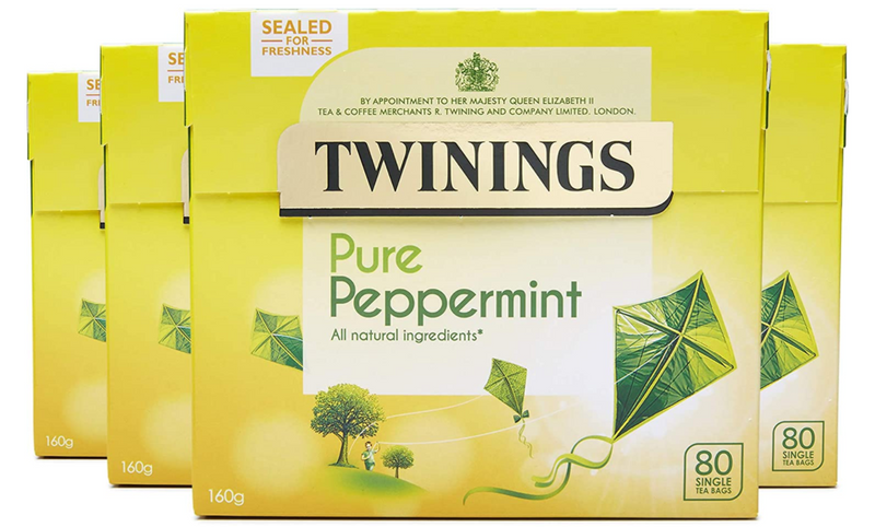Twinings Pure Peppermint 80 Tea Bags (Pack of 4)