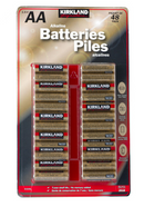 Kirkland Signature Alkaline AA Batteries Pack of 48