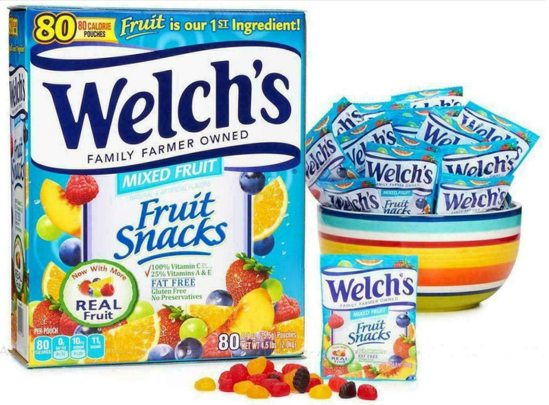Welch's Fruit Snacks, 80 Pouches