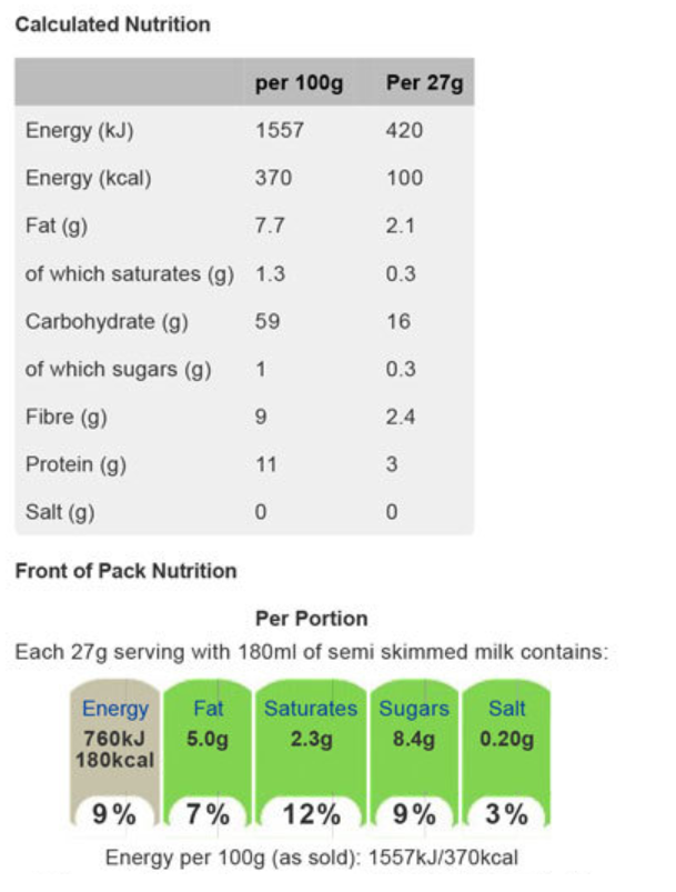 Quaker Oat So Simple Original Pack of 60x27g