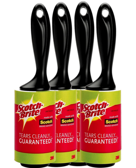 Scotch Brite 3M Lint Roller Pack of 4x224 Sheets