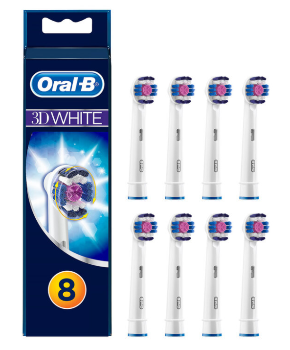Oral-B 3D Whitening Brush Heads, 8 pack EB18