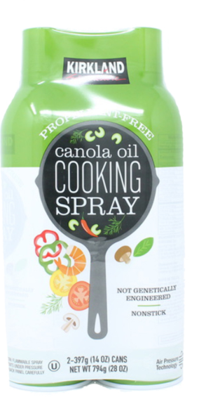 Kirkland Signature Canola Oil Cooking Spray, 2 x 397g