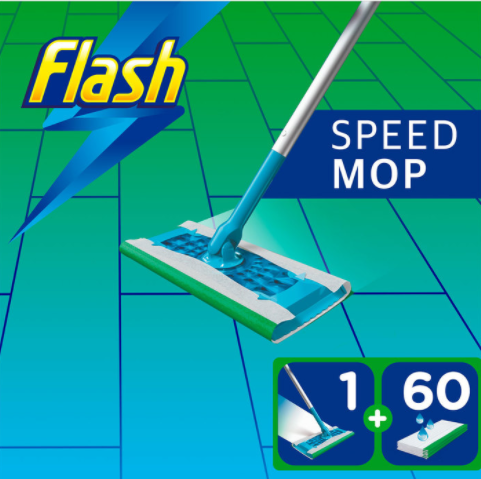 Flash Speedmop Starter Kit with 60 Wet Cloths