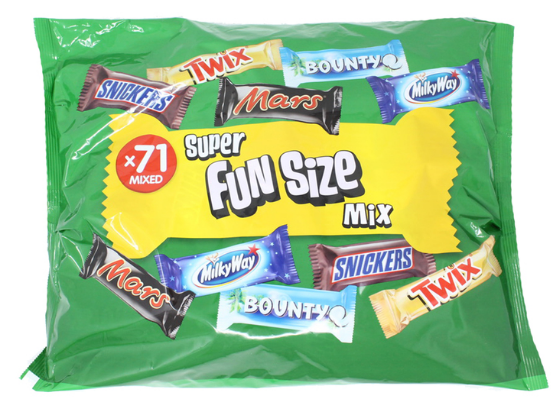 Mars Super Fun Size Mix, 1.4kg