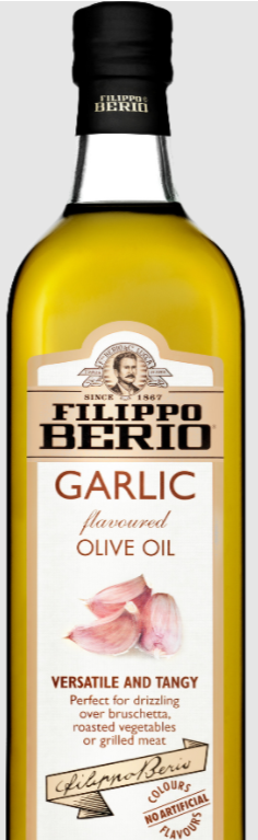 Filippo Berio Garlic Flavoured Olive Oil, 1L