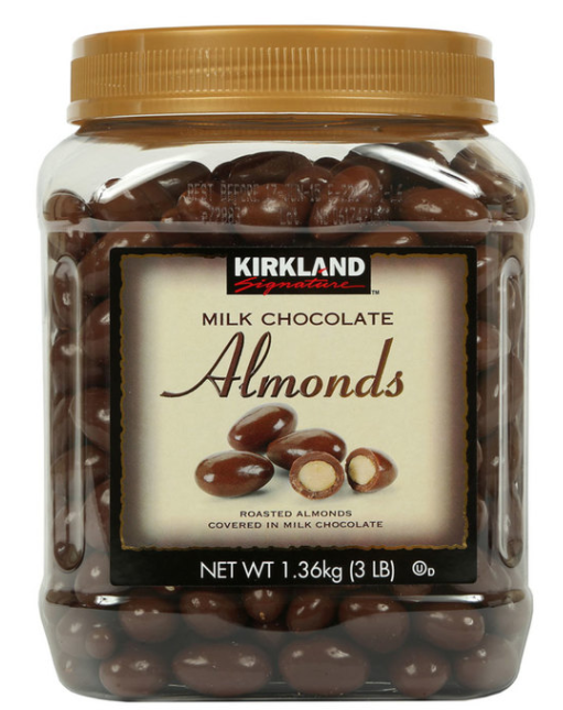 Kirkland Signature Milk Chocolate Almonds, 1.36kg