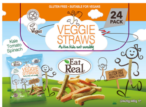 Eat Real Veggie Straws, 24 x 20g