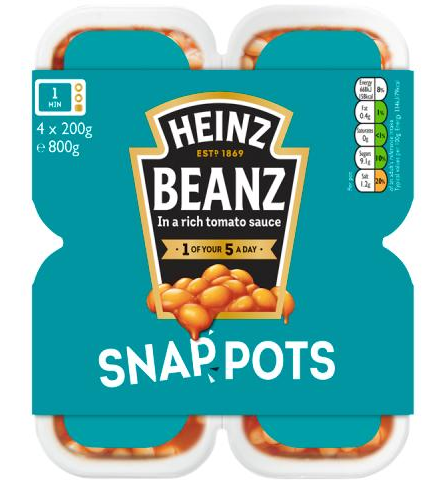 Heinz Baked beans snap pots 6 X 4 X 200g