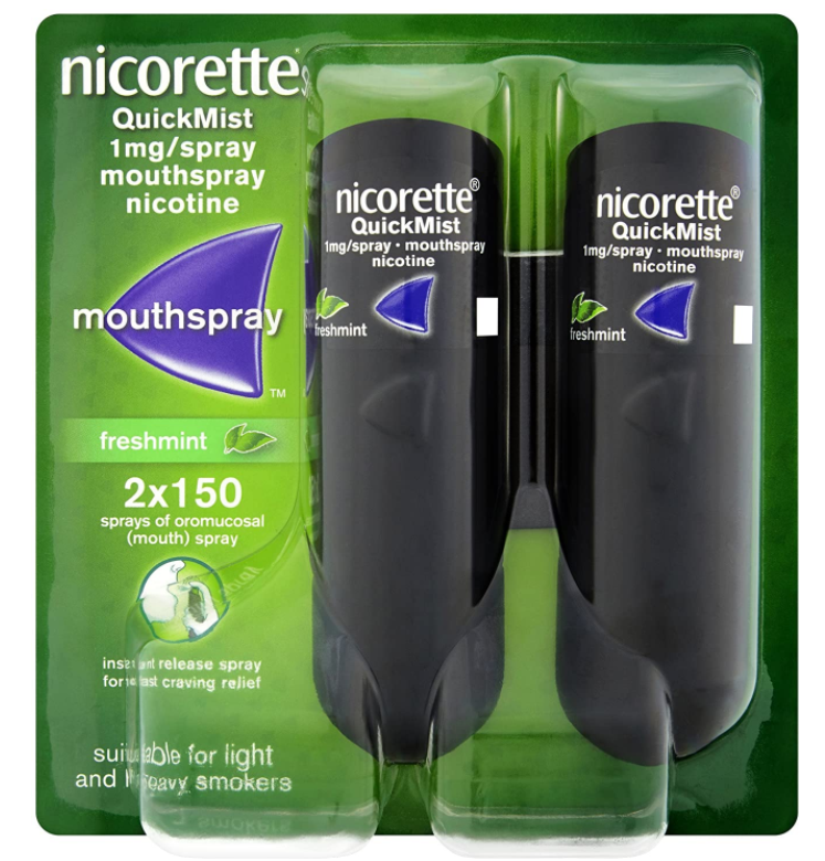 Nicorette QuickMist Duo Freshmint 2 x 1mg Mouth Spray