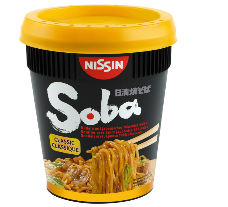 Nissin Soba Classic Pot Noodles Pack of 8x90g