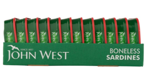 John West Boneless Sardines in Tomato Sauce (12 x 95g)