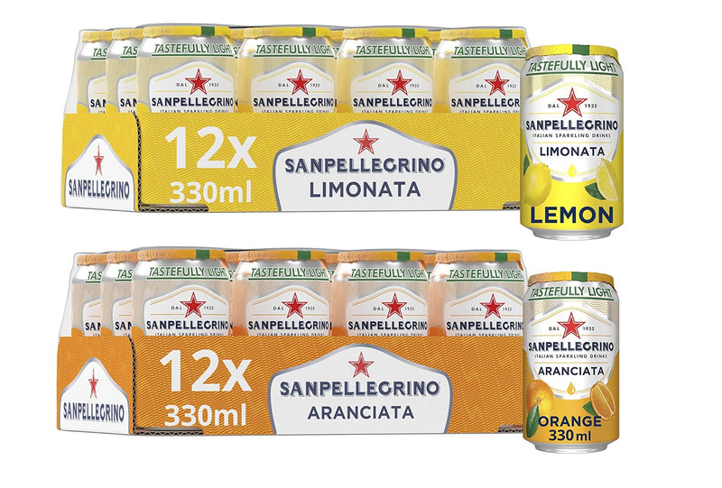 San Pellegrino Lemon and Orange Sparkling Drink, 330 ml
