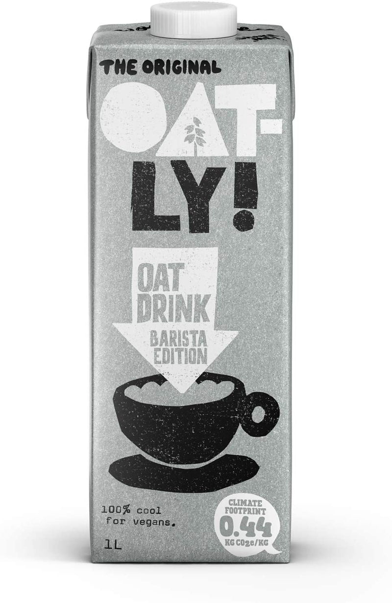 Oatly Oat Drink Barista Edition Long Life Bundle 1 Litre (6 Pack) - Totally Vegan – Dairy Free Oat Milk