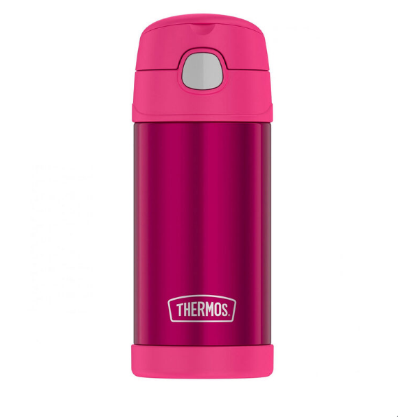 Thermos FUNtainer Food Flask and Water Bottle in Pink,  2 PC (Pink, 2 PC Set)