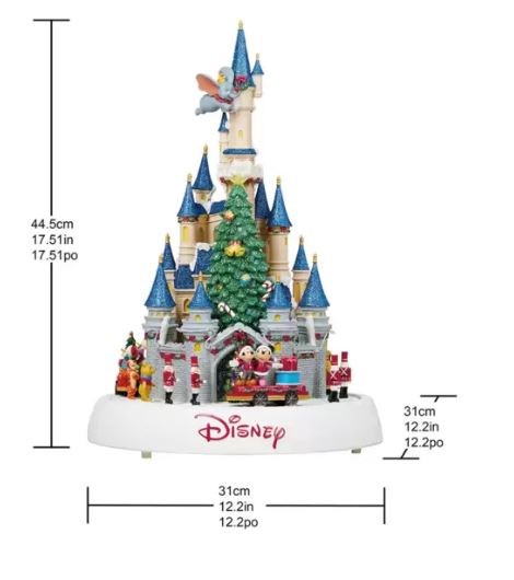 Disney 17.5'' Animated Christmas Parade Table Top Ornament with LED & Music