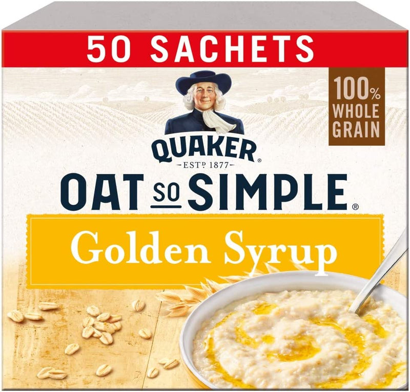 Quaker Oat So Simple Golden Syrup, 50 x 36g