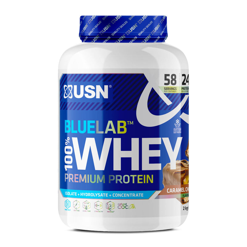 USN Blue Lab Whey Powder Caramel Chocolate Flavour, 2kg