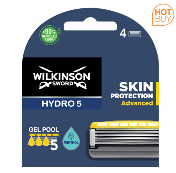 Wilkinson Sword Hydro 5 Skin Protection Advanced, 9 Blades + Razor New